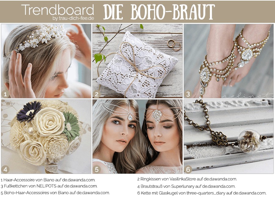 trendboard hochzeitsnetzwerk trau-dich-fee boho-braut